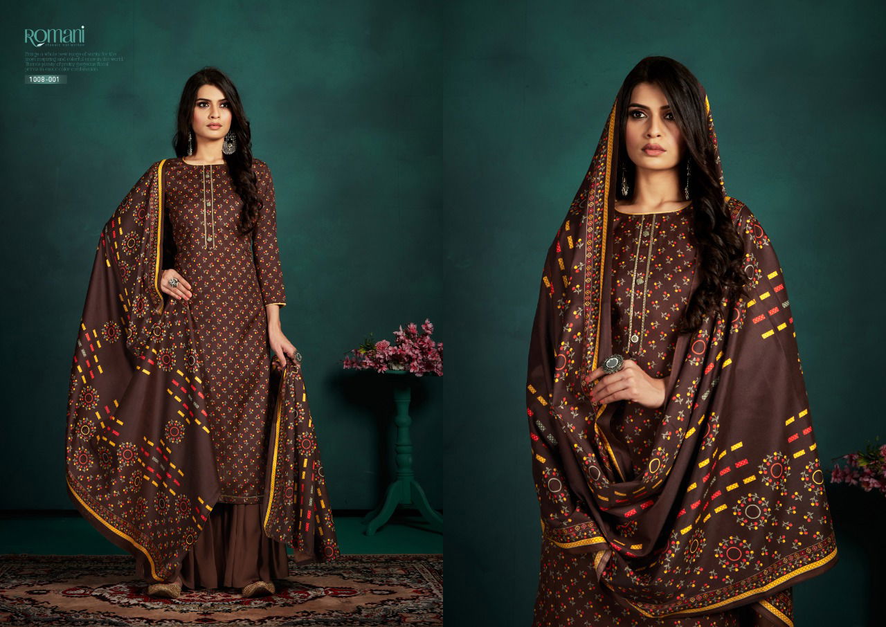 Romani Flora Exclusive Wear Designer Pashmina Collection